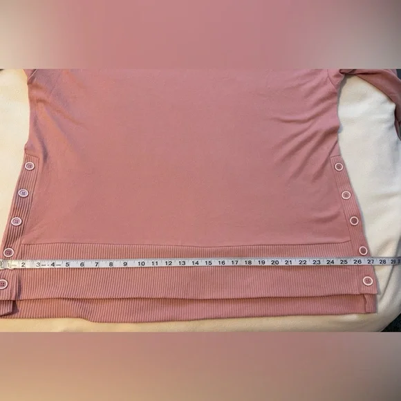 Blush Pink Button-Detail Sweater 2X - Picture 10 of 12